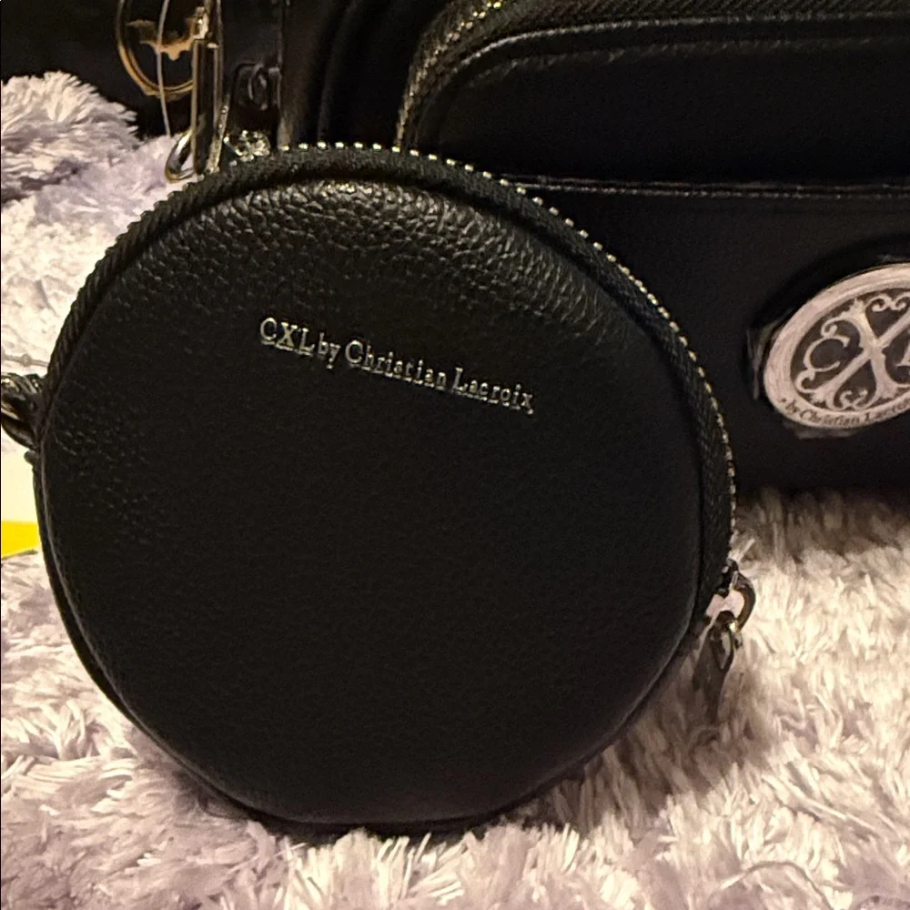 LChristian Lacroix Black camera Bag and Wallet Set NWT - Picture 8 of 11